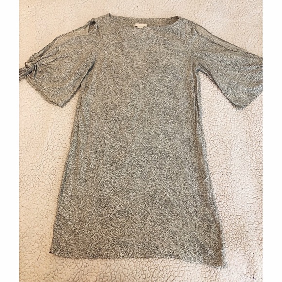 H&M Women 3/4 Sleeves Polka Dot Mini Dress Size 4 - Picture 2 of 8